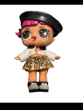 Glam Glitter Cherry series 2 Lol Surprise with Leopard Skirt and Black Beret